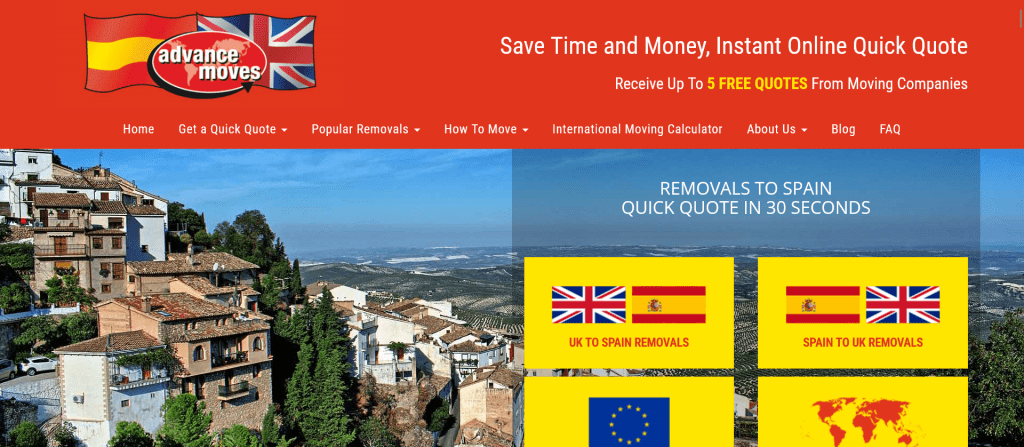 Removals to Spain from UK