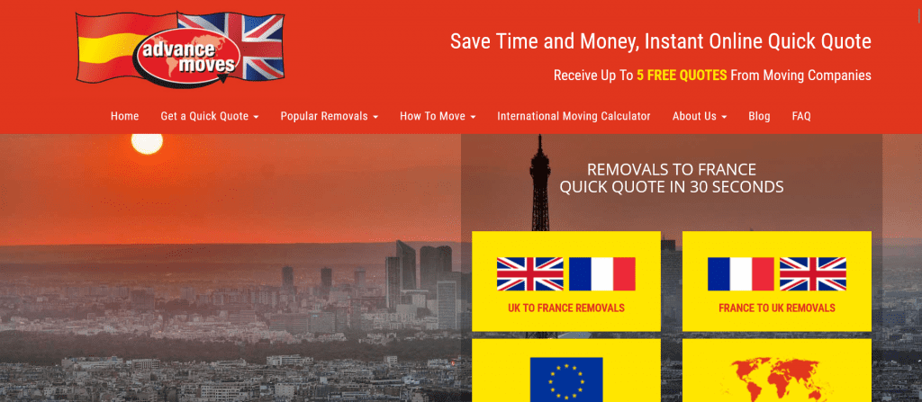 the 5 best removals companies in France