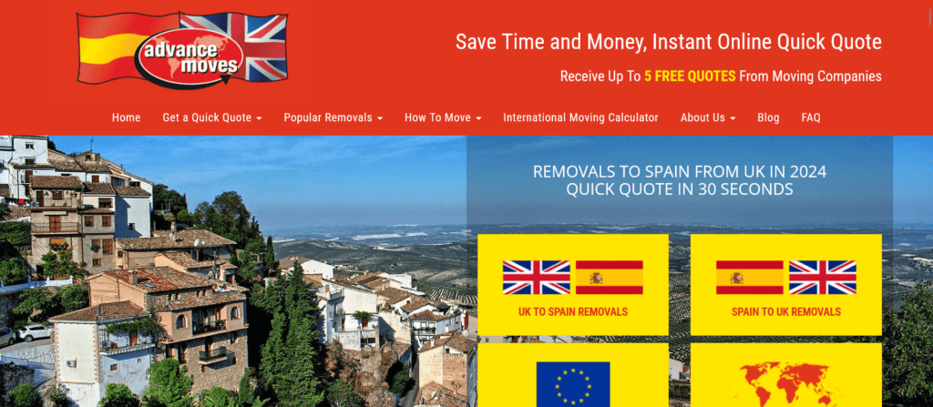 Removals to the UK from Spain