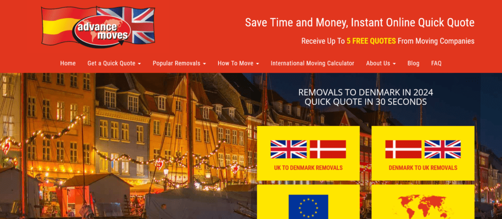 Removals to Denmark from UK