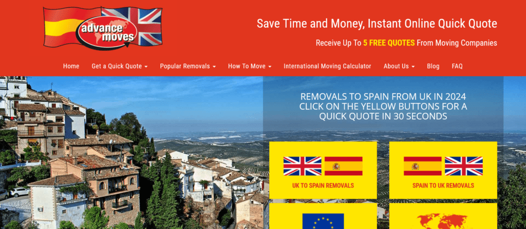 Removals to Spain from UK